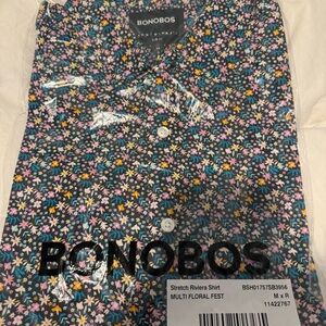 Bonobos Riviera Short-Sleeve — Size M Slim Fit - NEW